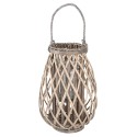 Clayre & Eef Lanterne Ø 27x40 cm Gris Bois