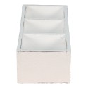 Clayre & Eef Holzkiste 33x12x7 cm Weiß Holz