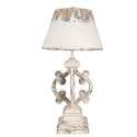 Clayre & Eef Tafellamp Ø 40x79 cm Beige Grijs IJzer