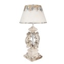 Clayre & Eef Tafellamp Ø 40x79 cm Beige Grijs IJzer