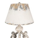Clayre & Eef Tafellamp Ø 40x79 cm Beige Grijs IJzer