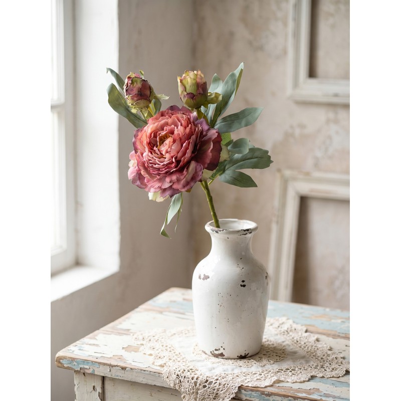 Clayre & Eef Artificial Flower 62 cm Red Plastic