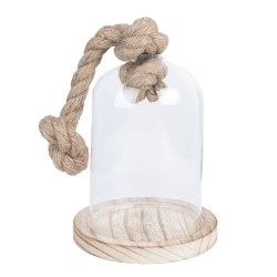Clayre & Eef Campana Ø 12x19 cm Trasparente Vetro