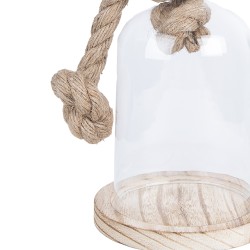 Clayre & Eef Campana Ø 12x19 cm Trasparente Vetro