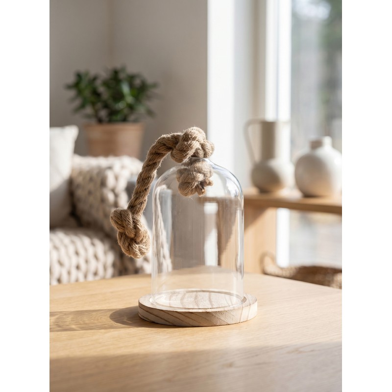 Clayre & Eef Cloche Ø 12x19 cm Transparent Glass
