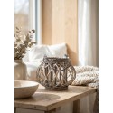 Clayre & Eef Windlicht Ø 28x20 cm Grau Holz