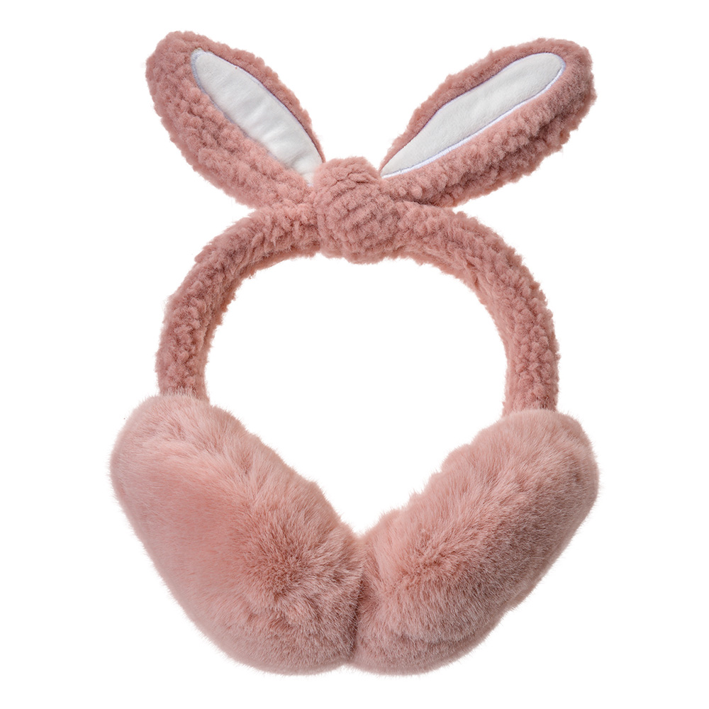 Clayre & Eef Oorwarmers Kinderen one size Roze Pluche afbeelding