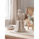 Clayre & Eef Statuetta Babbo Natale 15 cm Color oro Poliresina