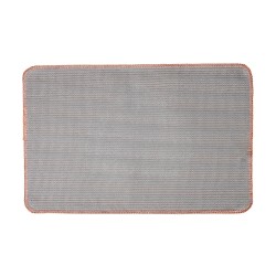 Clayre & Eef Tappetino da bagno 58x38x1 cm Rosa Poliestere Coure