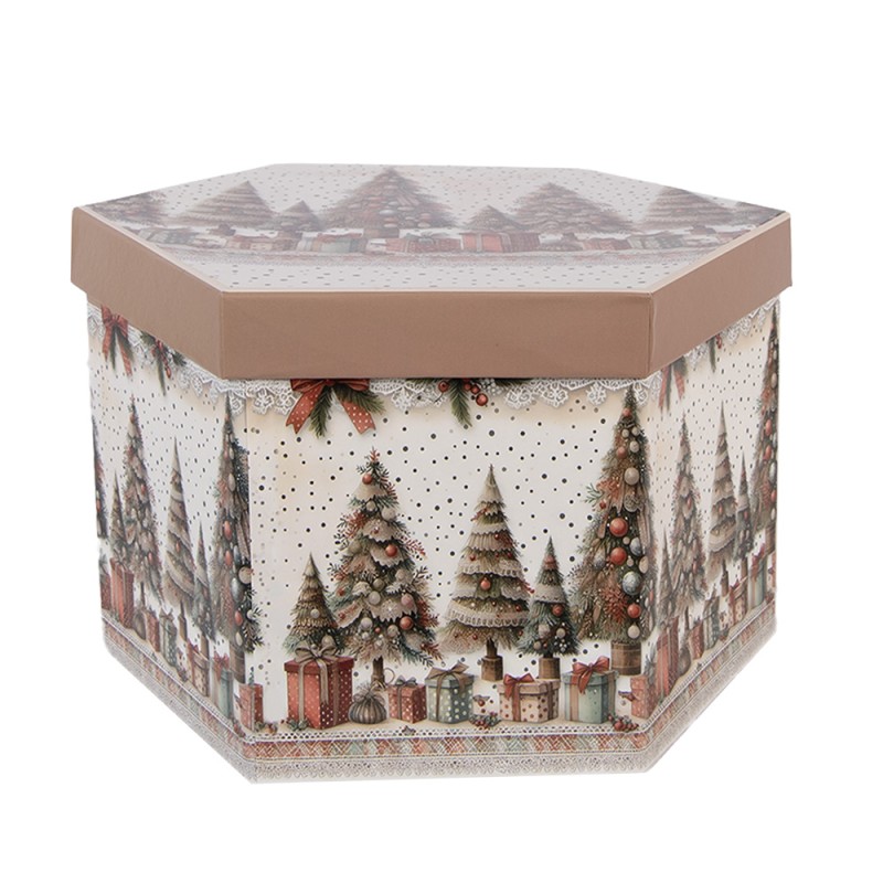 Clayre & Eef Palla di natale set di 14 8x8x8 cm Bianco Plastica