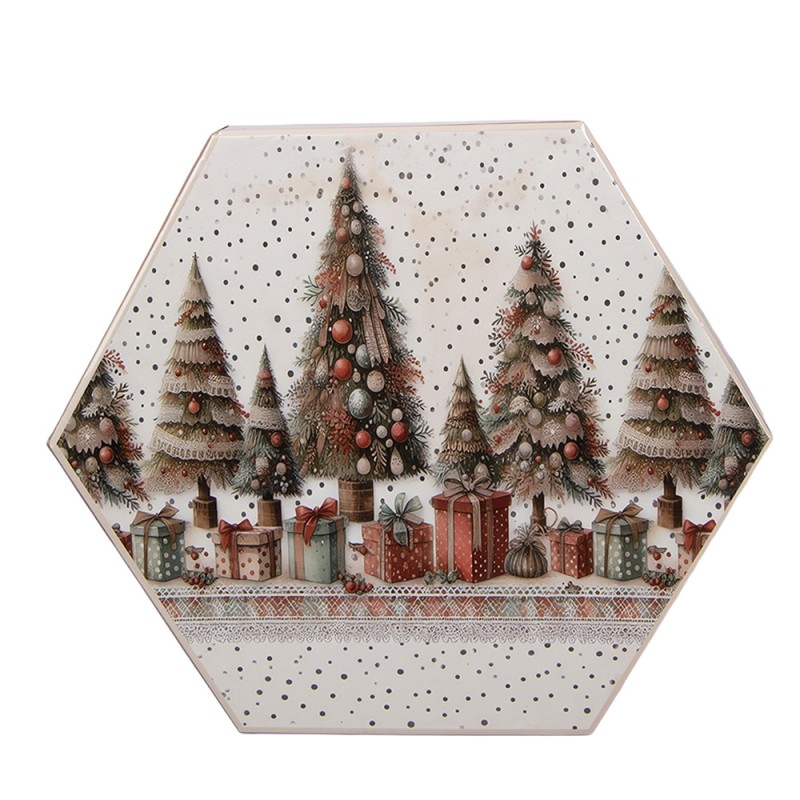 Clayre & Eef Palla di natale set di 14 8x8x8 cm Bianco Plastica