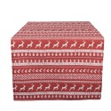 Clayre & Eef Tovaglia da tavolo 50x140 cm Rosso Cotone