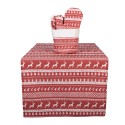 Clayre & Eef Tovaglia da tavolo 50x140 cm Rosso Cotone