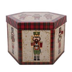 Clayre & Eef Palla di natale set di 14 8x8x8 cm Beige Plastica