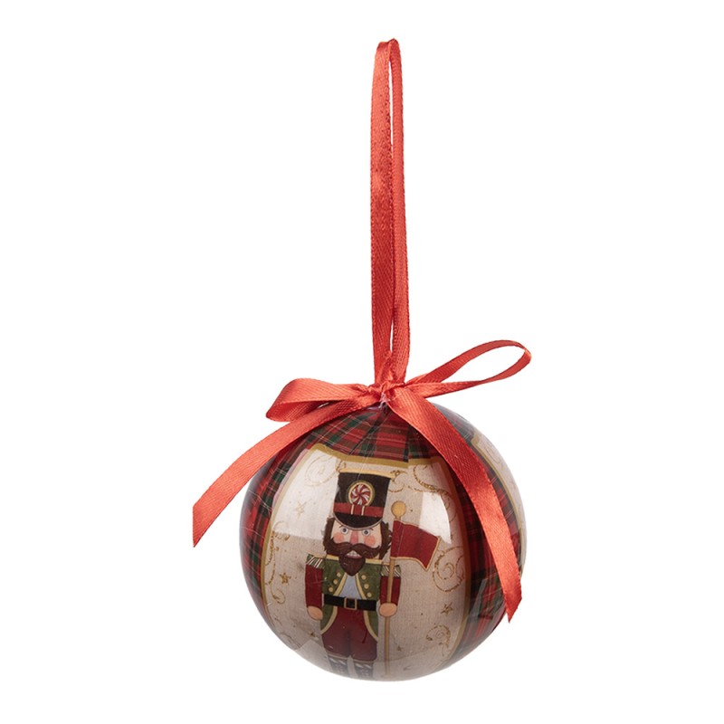 Clayre & Eef Palla di natale set di 14 8x8x8 cm Beige Plastica