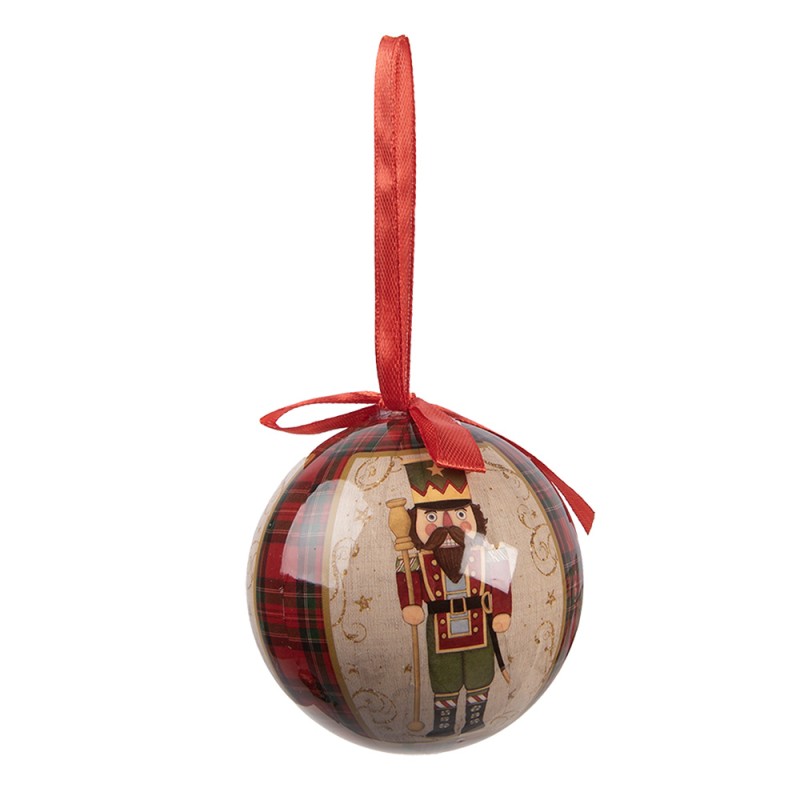 Clayre & Eef Palla di natale set di 14 8x8x8 cm Beige Plastica