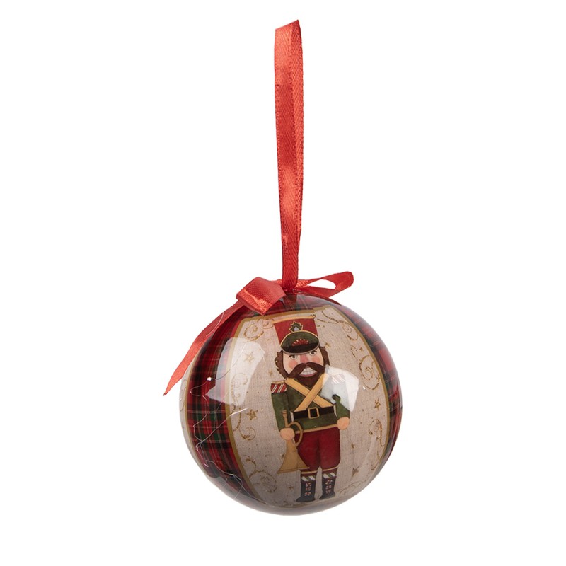 Clayre & Eef Palla di natale set di 14 8x8x8 cm Beige Plastica