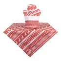 Clayre & Eef Cestino del pane Ø 15x16 cm Rosso Cotone