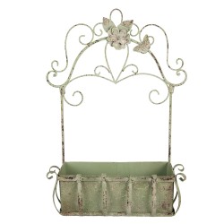 Clayre & Eef Plant Holder 44x15x58 cm Green Metal