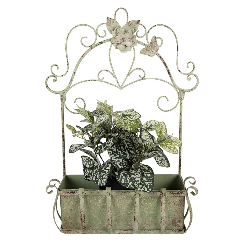 Clayre & Eef Plant Holder 44x15x58 cm Green Metal