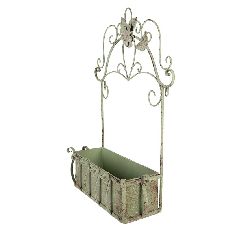 Clayre & Eef Plant Holder 44x15x58 cm Green Metal