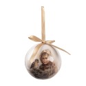 Clayre & Eef Palla di natale set di 14 8x8x8 cm Bianco Plastica
