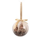 Clayre & Eef Palla di natale set di 14 8x8x8 cm Bianco Plastica