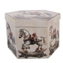 Clayre & Eef Palla di natale set di 14 8x8x8 cm Bianco Plastica