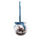 Clayre & Eef Palla di natale set di 14 8x8x8 cm Bianco Plastica