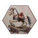 Clayre & Eef Palla di natale set di 14 8x8x8 cm Bianco Plastica