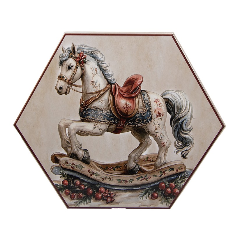 Clayre & Eef Palla di natale set di 14 8x8x8 cm Bianco Plastica