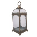 Clayre & Eef Lanterne 20x20x48 cm Marron Métal