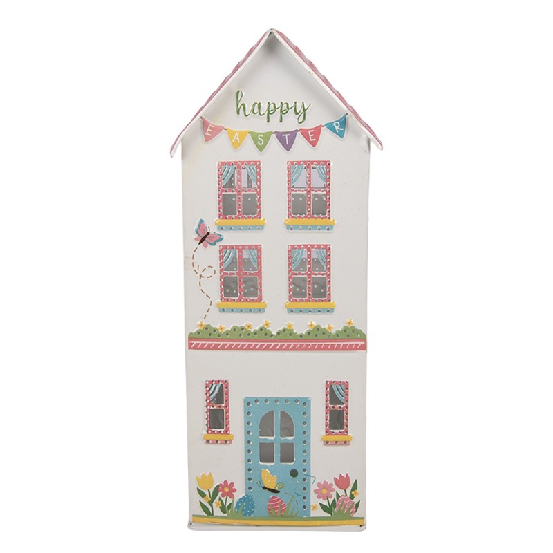 Clayre & Eef Image de décoration Maison 11x12x28 cm Blanc Métal