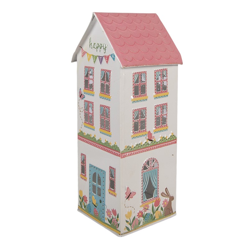 Clayre & Eef Image de décoration Maison 11x12x28 cm Blanc Métal