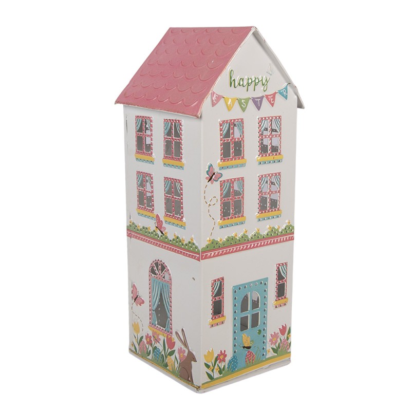 Clayre & Eef Image de décoration Maison 11x12x28 cm Blanc Métal