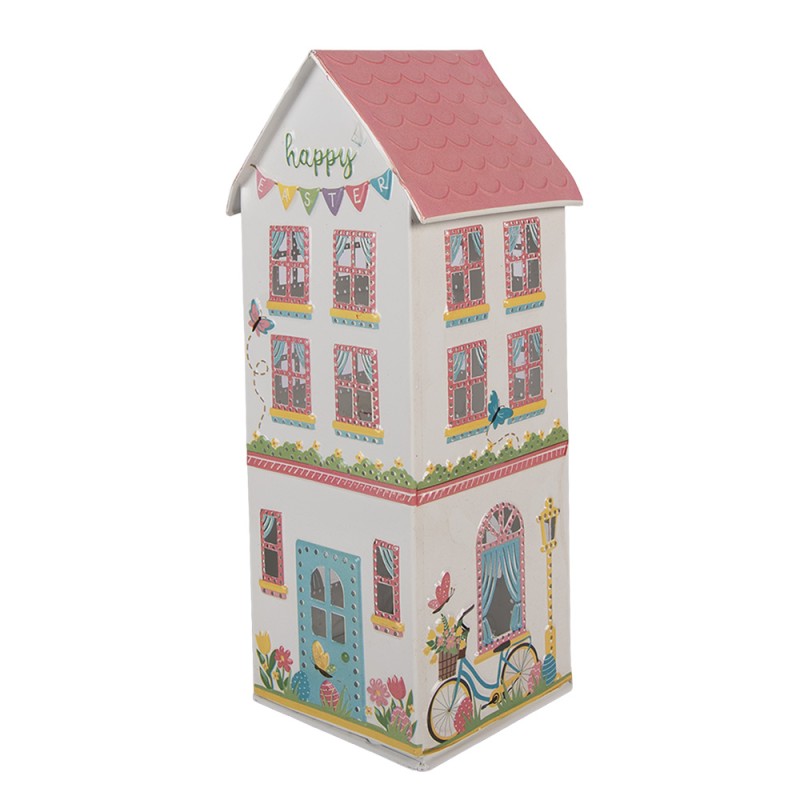 Clayre & Eef Image de décoration Maison 11x12x28 cm Blanc Métal