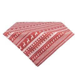 Clayre & Eef Tovaglia 100x100 cm Rosso Cotone