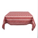 Clayre & Eef Tovaglia 100x100 cm Rosso Cotone