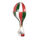 Clayre & Eef Statuetta decorativa Mongolfiera 16x8x33 cm Rosso Metallo