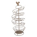 Clayre & Eef Portauova Ø 18x44 cm Marrone Metallo