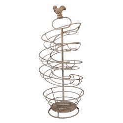 Clayre & Eef Portauova Ø 18x44 cm Marrone Metallo