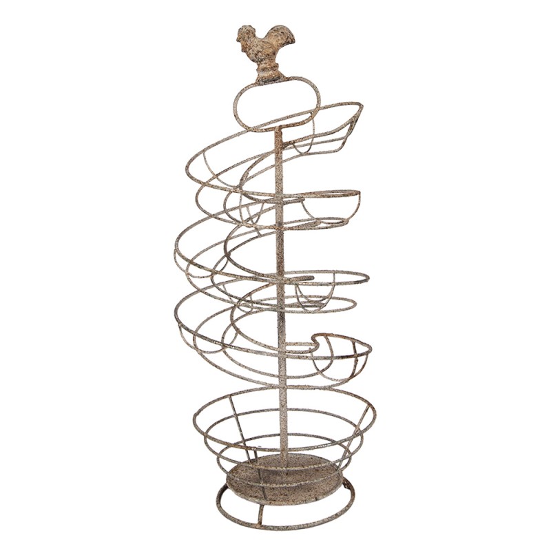 Clayre & Eef Portauova Ø 18x44 cm Marrone Metallo