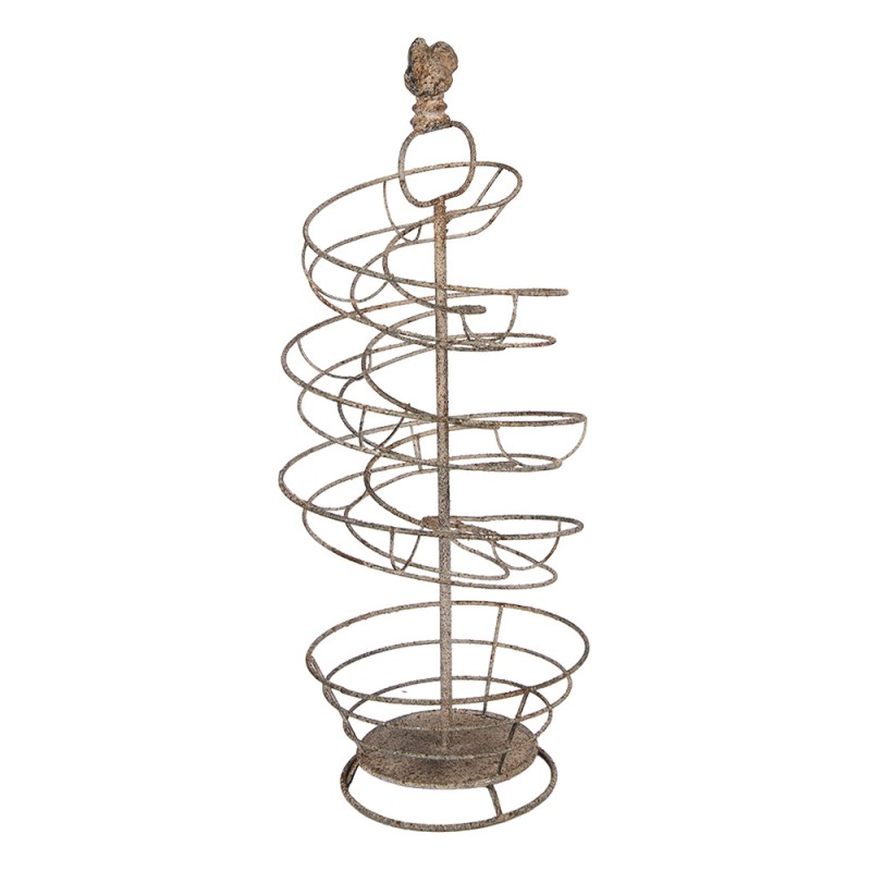 Clayre & Eef Portauova Ø 18x44 cm Marrone Metallo