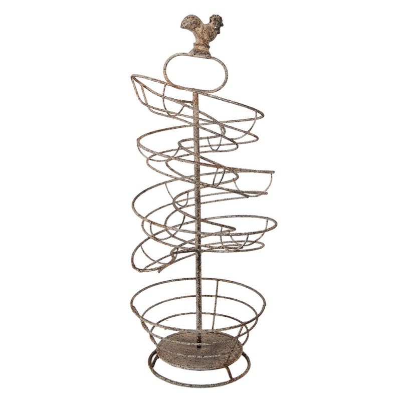 Clayre & Eef Portauova Ø 18x44 cm Marrone Metallo