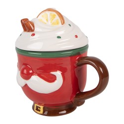 Clayre & Eef Tazza 350 ml Rosso Ceramica