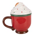 Clayre & Eef Tazza 350 ml Rosso Ceramica