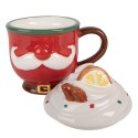 Clayre & Eef Tazza 350 ml Rosso Ceramica