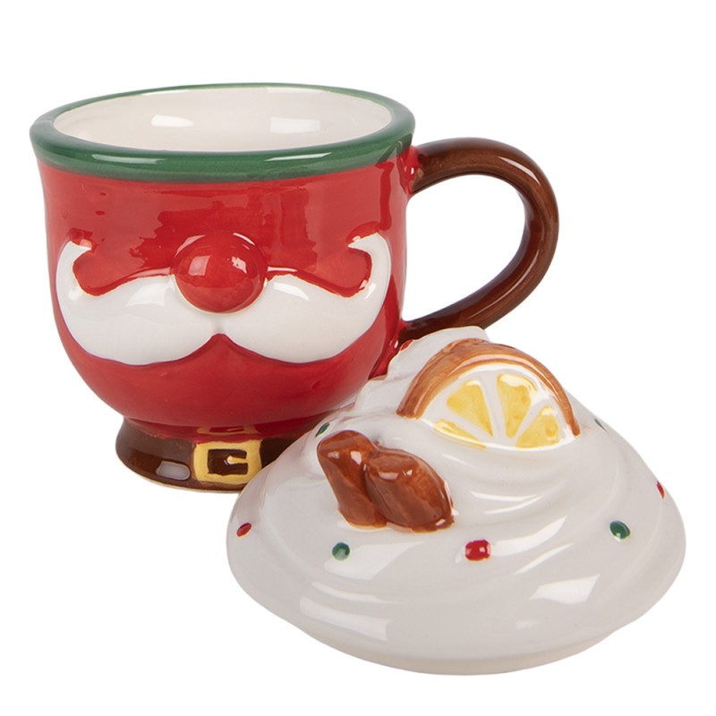 Clayre & Eef Tazza 350 ml Rosso Ceramica