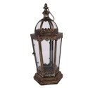 Clayre & Eef Laterne 19x17x45 cm Braun Metall