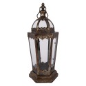 Clayre & Eef Laterne 19x17x45 cm Braun Metall